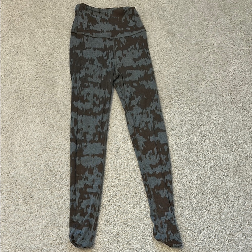 Gray and Black Patterned Leggings